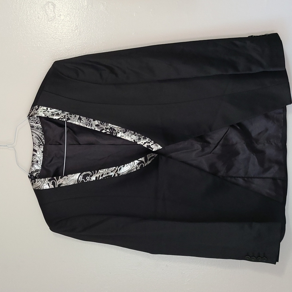 Lior Sagol by Dorin Sagol Tuxedo Jacket Silk Black